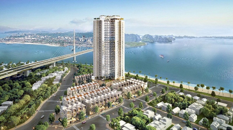 phoi canh 2 lien ke shophouse green diamond halong handico 6 ve dem